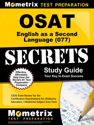 cover image of OSAT English as a Second Language (077) Secrets Study Guide